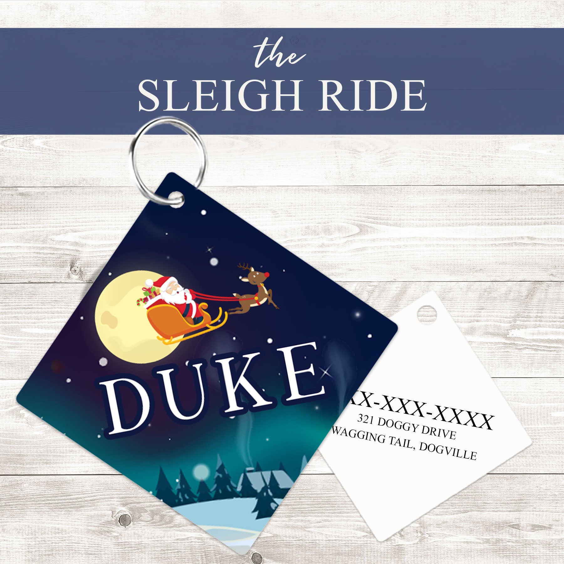 Pet ID Tag | The Sleigh Ride
